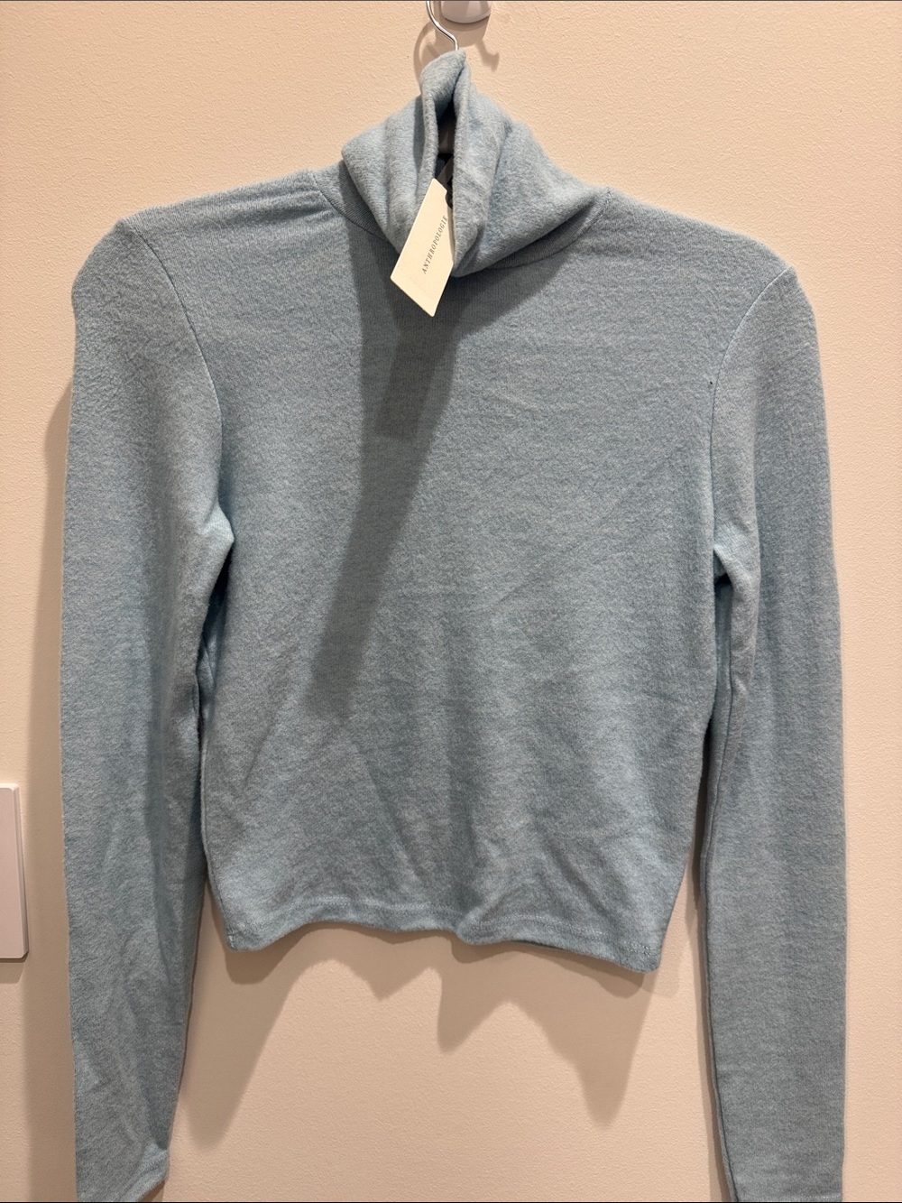 Anthropologie Light Blue Turtleneck Sweater